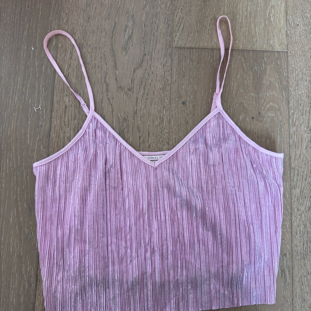 Victoria's Secret Light Pink Pleated Camisole